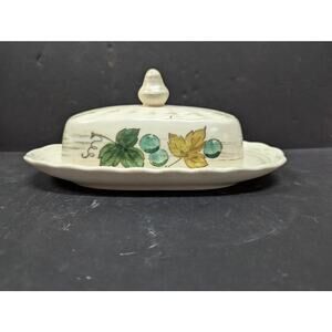 RETIRED Vineyard by Metlox Poppytrail Vernon 1/4 Lb Covered Butter Dish  8 7/8"